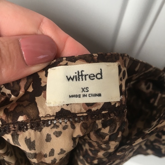 Wilfred Aritzia leopard brown silk camisole tank - Picture 5 of 7